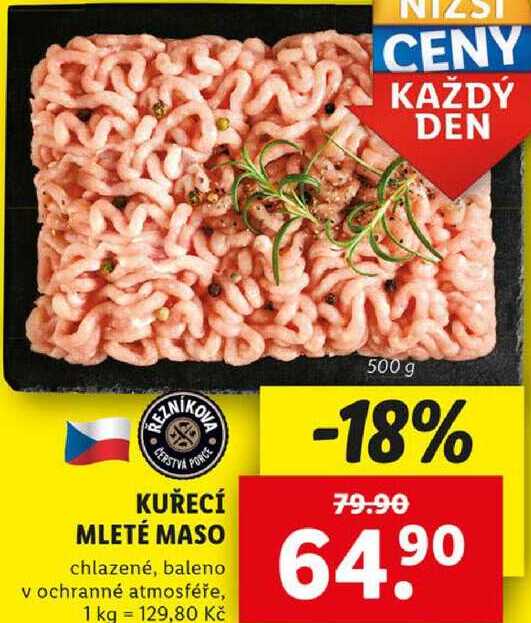 KUŘECÍ MLETÉ MASO, 500 g