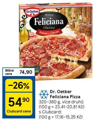 Dr. Oetker Feliciana Pizza, 320-360 g, více druhů