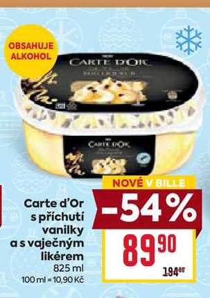 Carte d'Or s příchutí vanilky a s vaječným likérem 825 ml 