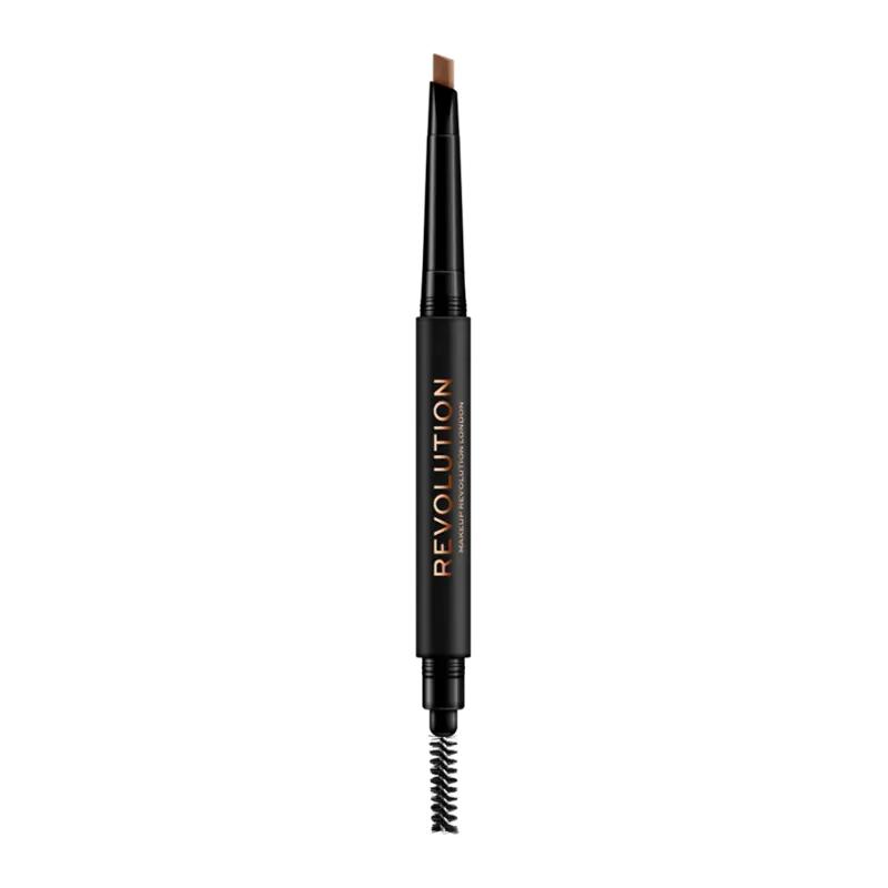 Makeup Revolution Tužka na obočí Duo Brow Light Brown, 1 ks