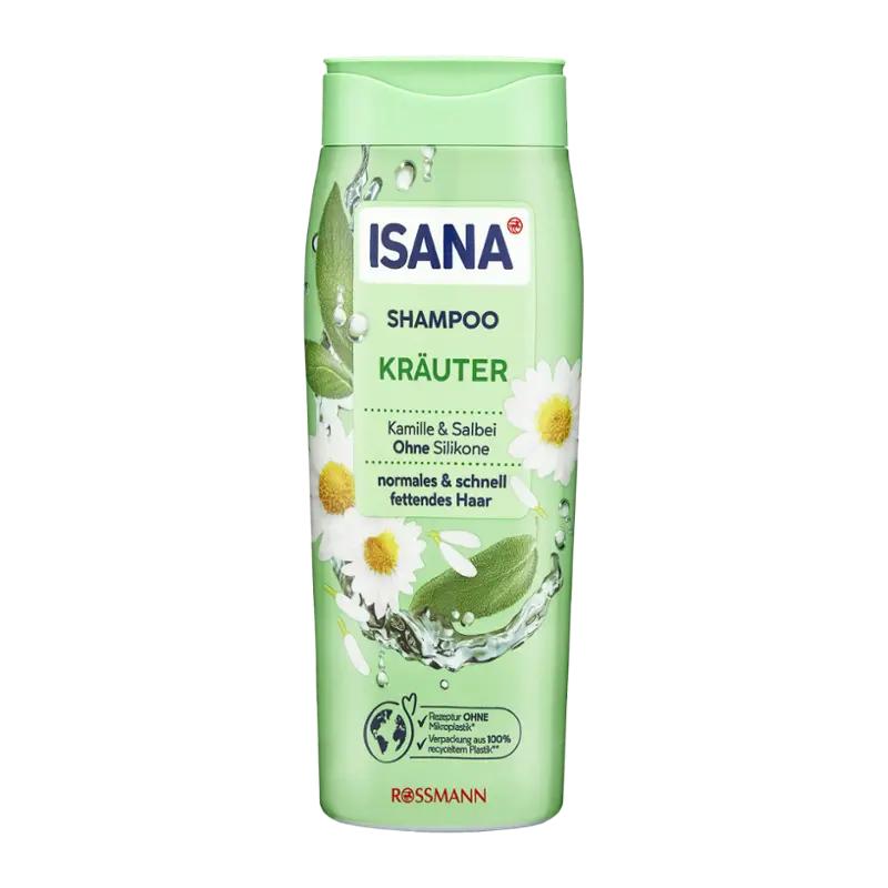 ISANA Šampon Herbal pro normální a mastící se vlasy, 300 ml