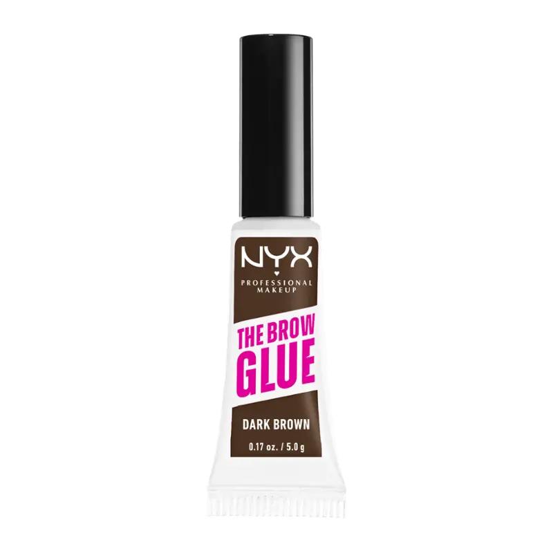 NYX Professional Makeup Gel na obočí The Brow Glue 04 Dark Brown, 1 ks