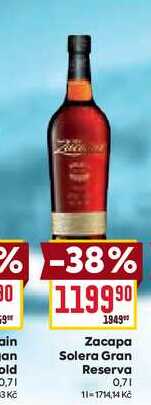 Zacapa Solera Gran Reserva 0,7l