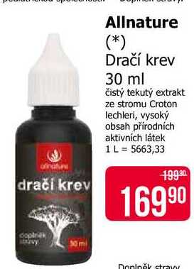 Allnature Dračí krev 30 ml 