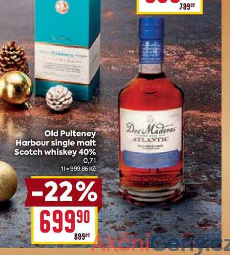 Old Pulteney Harbour single malt Scotch whiskey 40% 0,7l