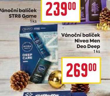 Vánoční balíček Nivea Men Deo Deep 1 ks