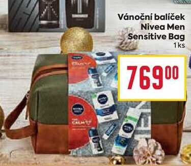 Vánoční balíček Nivea Men Sensitive Bag 1ks 