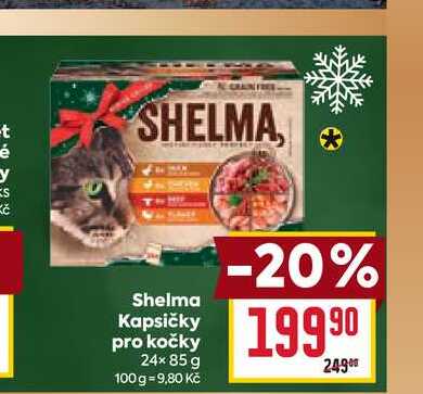 Shelma Kapsičky pro kočky 24× 85 g