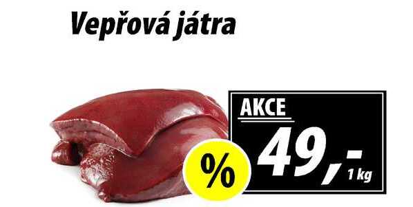 Vepřová játra, 1 kg 