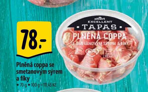 Plněná coppa se smetanovým sýrem a fíky 70 g 