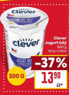 Clever Jogurt bílý 500 g 