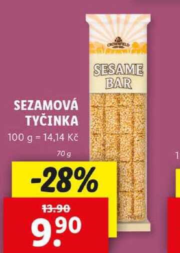 SEZAMOVÁ TYČINKA, 70 g