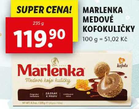 MARLENKA MEDOVÉ KOFOKULIČKY, 235 g