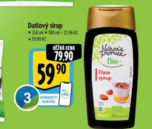 Datlový sirup 250 ml  