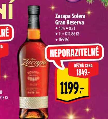  Zacapa Solera Gran Reserva 0,7 l