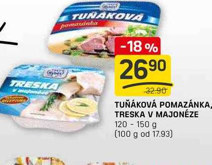 TRESKA V MAJONÉZE 120-150 g