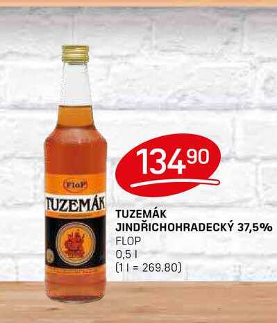 TUZEMÁK JINDŘICHOHRADECKÝ 37,5% FLOP 0,5l