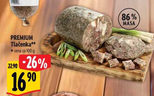 PREMIUM Tlačenka, cena za 100 g