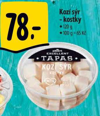 Kozí sýr - kostky, 120 g 