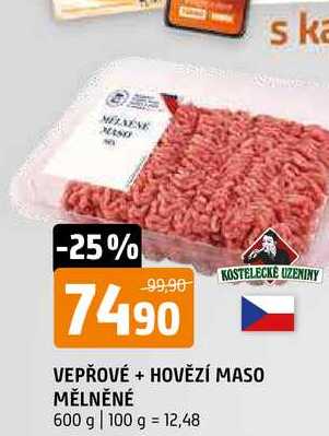 Vepřevé + hovězí maso mělněné 600g