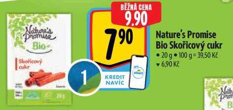 Nature's Promise Bio Skořicový cukr, 20 g