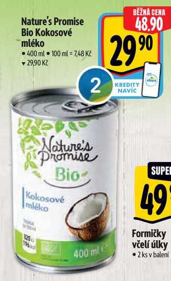 Nature's Promise Bio Kokosové mléko, 400 ml 