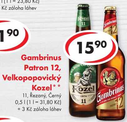 Gambrinus Patron 12, 0,5 l