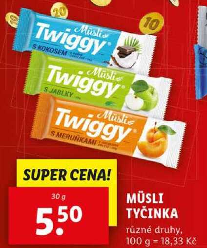 MÜSLI TYČINKA, 30 g