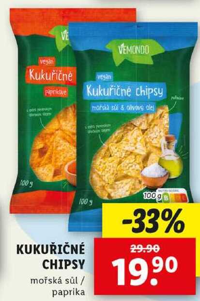 KUKUŘIČNÉ CHIPSY, 100 g