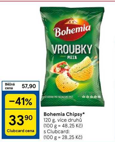 Bohemia Chipsy, 120 g