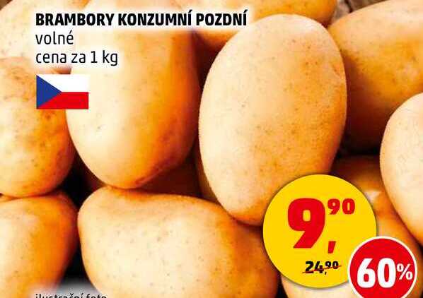 BRAMBORY KONZUMNÍ POZDNÍ volné, 1 kg