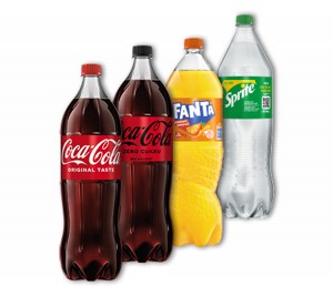 COCA COLA, FANTA, SPRITE