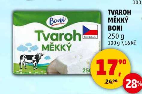 TVAROH MĚKKÝ BONI, 250 g