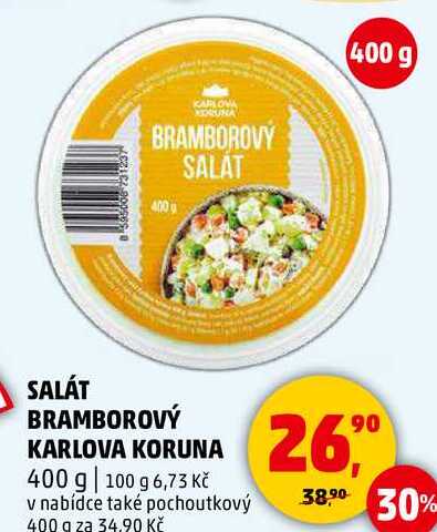 SALÁT BRAMBOROVÝ KARLOVA KORUNA, 400 g 