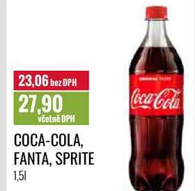 COCA-COLA, FANTA, SPRITE 1,5l