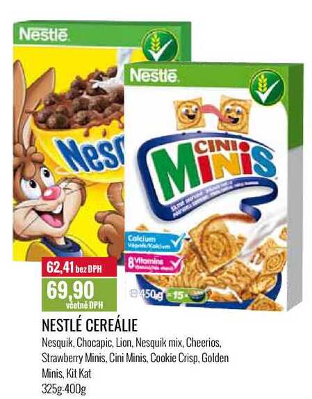 NESTLÉ CEREÁLIE 325g-400g 