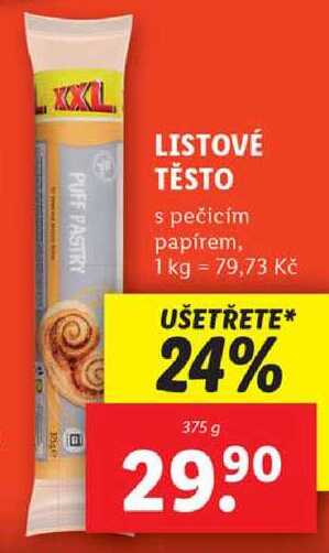 LISTOVÉ TĚSTO, 375 g