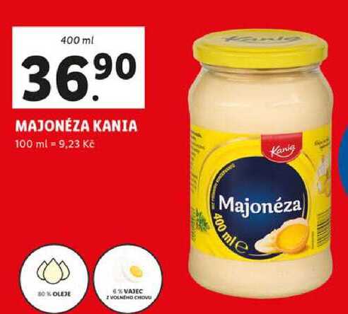MAJONÉZA KANIA, 400 ml
