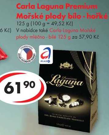 Carla Laguna Premium Mořské plody bílo - hořké, 125 g 