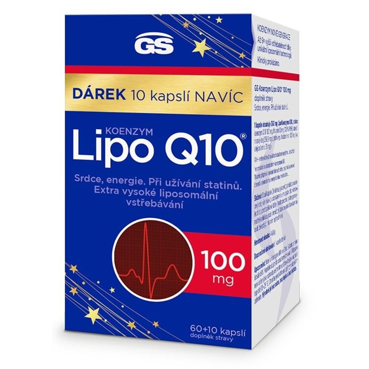 GS Koenzym Lipo Q10 100mg cps.60+10