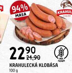 Krahulecká klobása 100g