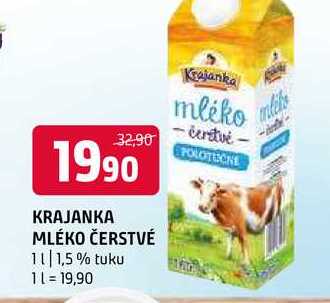 Krajanka mléko čerstvé 1l