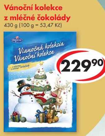 Vánoční kolekce z mléčné čokolády, 430 g 