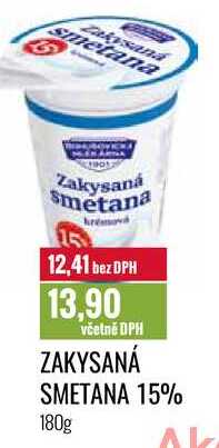 ZAKYSANÁ SMETANA 15% 180g 