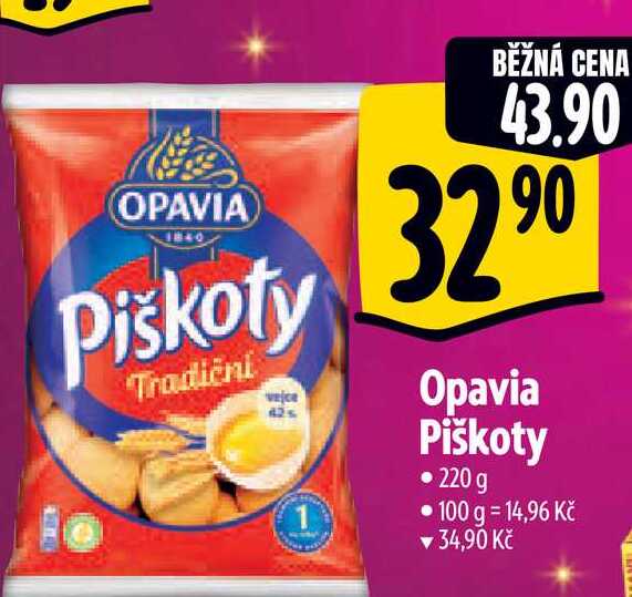  Opavia Piškoty • 220 g 