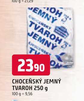 CHOCEŇSKÝ JEMNÝ TVAROH 250 g 