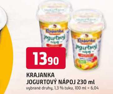 KRAJANKA JOGURTOVÝ NÁPOJ 230 ml 