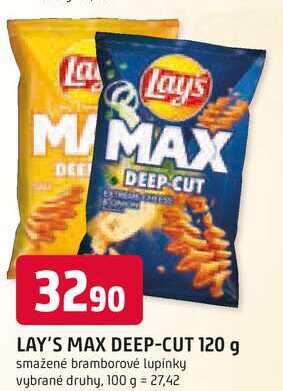 LAY'S MAX DEEP-CUT 120 g 