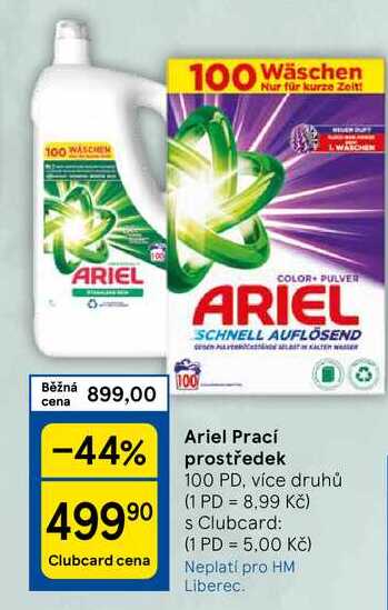 Ariel Prací prostředek, 100 PD