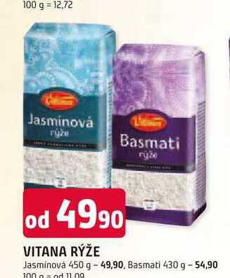 VITANA RÝŽE Jasmínová 450 g  